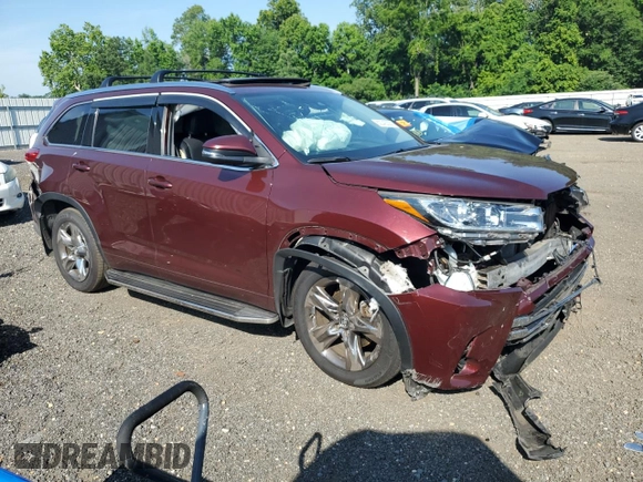 2019 Toyota Highlander Limited with VIN 5TDDZRFH5KS944272, listed as a Copart auction lot 62343035 with 81,886 mi miles and Salvage title. Bid and sale history available at DreamBid. Image 4.