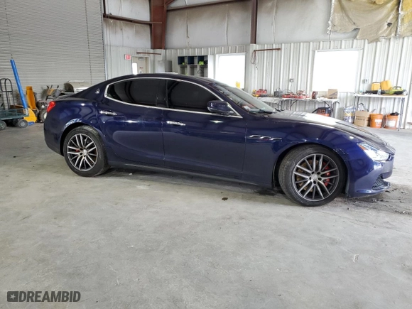 2017 Maserati Ghibli S Q4 with VIN ZAM57RTA5H1213635, listed as a Copart auction lot 57812783 with 40,183 mi miles. Bid and sale history available at carsss.com. Image 4.