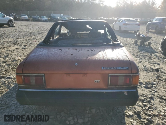 1981 Toyota Celica z VIN JT2RA44C1B0014985, wystawiony jako Copart lot #78658324 z przebiegiem Nie podano mil oraz Czysty tytuł • Clean title. Historia ofert i sprzedaży dostępna na DreamBid. Obrazek 6.