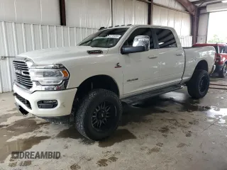 2023 Ram 2500 Laramie with VIN 3C6UR5FL7PG580155, listed as a Copart auction lot 62755055 with 47,519 mi miles and Salvage title. Bid and sale history available at DreamBid. Image 1.