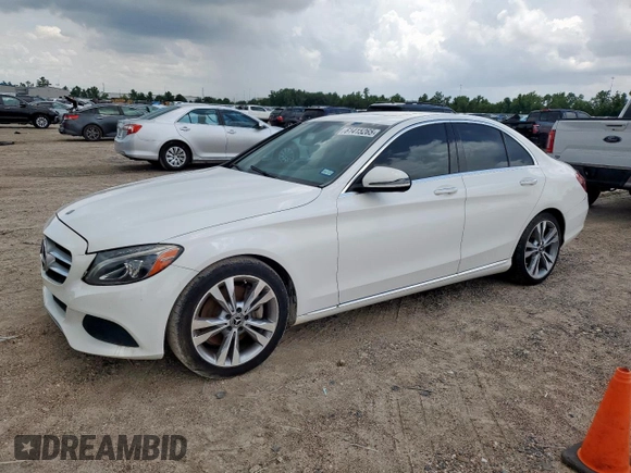 2018 Mercedes-Benz C 300 with VIN 55SWF4JB6JU245144, listed as a Copart auction lot 61415265 with 81,515 mi miles and Salvage title. Bid and sale history available at DreamBid. Image 1.