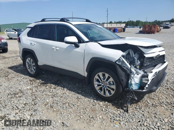 2025 Toyota RAV4 XLE Premium with VIN 2T3C1RFV1SW389635, listed as a Copart auction lot 61661535 with 3,630 mi miles and Salvage title. Bid and sale history available at DreamBid. Image 4.