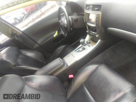 2013 Lexus IS with VIN JTHBE5C28D5031492, listed as a IAAI auction lot 41762318 with 162,321 mi miles. Bid and sale history available at carsss.com. Image 5.