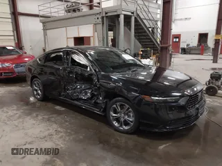 2023 Honda Accord EX-L with VIN 1HGCY2F6XPA039424, listed as a IAAI auction lot 42080880 with Not provided miles and . Bid and sale history available at DreamBid. Image 1.