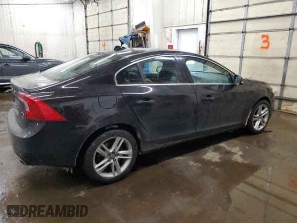 2015 Volvo S60 T5 Premier with VIN YV1612TBXF1307169, listed as a Copart auction lot 48152905 with 85,184 mi miles and Salvage Title. Bid and sale history available at carsss.com. Image 3.