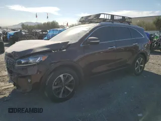 2019 Kia Sorento EX V6 with VIN 5XYPH4A50KG454223, listed as a Copart auction lot 50815485 with 83,630 mi miles and Salvage Title. Bid and sale history available at carsss.com. Image 1.