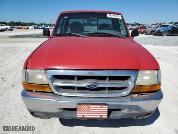 1998 Ford Ranger XL with VIN 1FTYR10CXWPB18291, listed as a Copart auction lot 49419605 with 114,122 mi miles and Clean Title. Bid and sale history available at carsss.com. Image 5.