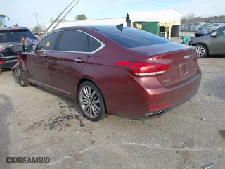 2015 Hyundai Genesis 5.0L with VIN KMHGN4JF4FU066994, listed as a IAAI auction lot 41208728 with 1 mi miles. Bid and sale history available at carsss.com. Image 3.