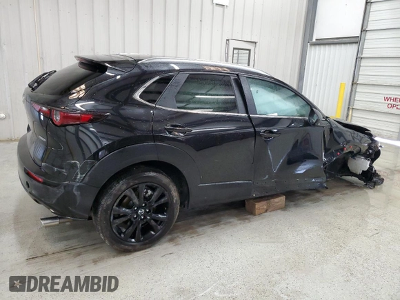 2025 Mazda CX-30 S Select Sport with VIN 3MVDMBBM0SM762518, listed as a Copart auction lot 55432865 with 13,515 mi miles and Clean Title. Bid and sale history available at DreamBid. Image 3.