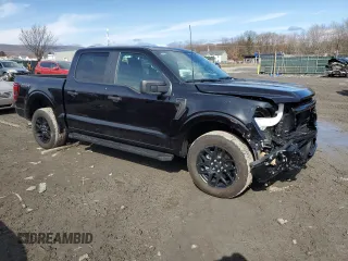 2024 Ford F-150 STX with VIN 1FTEW2LP3RKF10031, listed as a Copart auction lot 46999245 with 1,889 mi miles and Salvage Title. Bid and sale history available at carsss.com. Image 4.