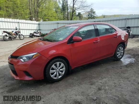 2014 Toyota Corolla L with VIN 2T1BURHE8EC144815, listed as a Copart auction lot 55920915 with 39,570 mi miles and Salvage title. Bid and sale history available at DreamBid. Image 1.