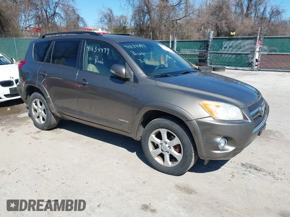 2010 Toyota RAV4 Ltd with VIN JTMDK4DV0AD014466, listed as a IAAI auction lot 41834499 with 121,114 mi miles. Bid and sale history available at carsss.com. Image 1.