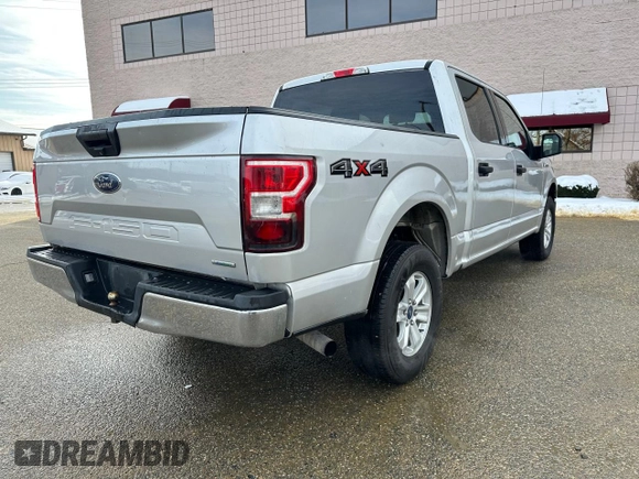 2018 Ford F-150 XL with VIN 1FTEW1EG5JFD16525, listed as a Copart auction lot 44023715 with 202,325 mi miles and Clean Title. Bid and sale history available at carsss.com. Image 4.