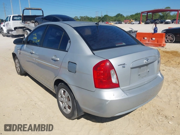 2008 Hyundai Accent GLS with VIN KMHCN46CX8U214890, listed as a IAAI auction lot 41843006 with 179,550 mi miles. Bid and sale history available at carsss.com. Image 3.