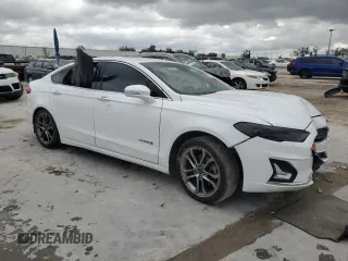 2019 Ford Fusion Hybrid Titanium with VIN 3FA6P0RU4KR155929, listed as a Copart auction lot 46253875 with 0 mi miles and Non Repairable. Bid and sale history available at carsss.com. Image 4.
