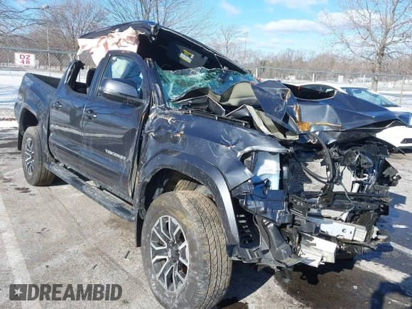 2023 Toyota Tacoma SR with VIN 3TMCZ5AN9PM574534, listed as a IAAI auction lot 41167910 with 27,375 mi miles and . Bid and sale history available at DreamBid. Image 6.