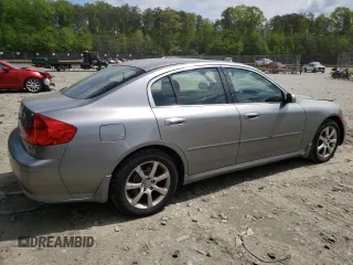 2006 Infiniti G35 with VIN JNKCV51F86M617385, listed as a Copart auction lot 54049075 with 195,894 mi miles and Salvage Title. Bid and sale history available at DreamBid. Image 3.