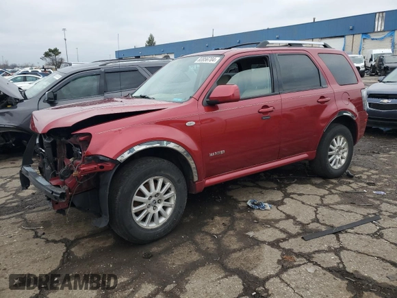 2008 Mercury Mariner Premier with VIN 4M2CU97188KJ18683, listed as a Copart auction lot 83856704 with 100,230 mi miles and Clean Title. Bid and sale history available at carsss.com. Image 1.