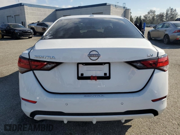 2024 Nissan Sentra SV with VIN 3N1AB8CV5RY305536, listed as a Copart auction lot 50085705 with 6,082 mi miles and Salvage title. Bid and sale history available at DreamBid. Image 6.