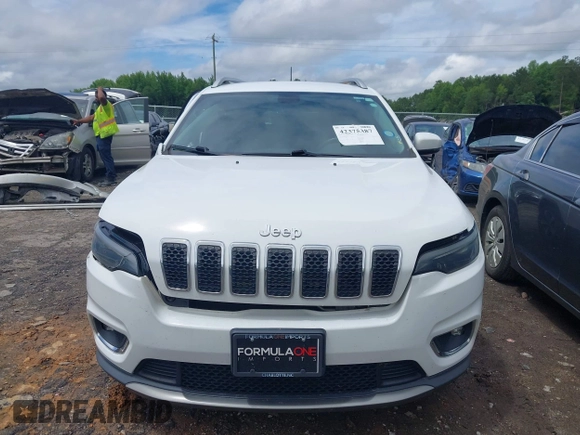 2019 Jeep Cherokee Limited with VIN 1C4PJMDX1KD282154, listed as a IAAI auction lot 42375387 with 135,273 mi miles and . Bid and sale history available at DreamBid. Image 12.