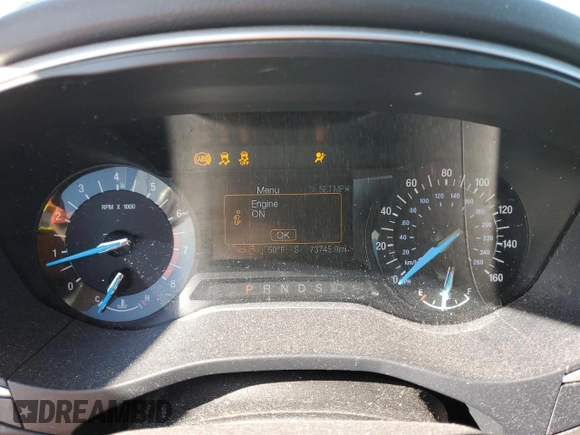 2015 Ford Fusion SE with VIN 1FA6P0H75F5120210, listed as a Copart auction lot 48411625 with 73,745 mi miles and Salvage Title. Bid and sale history available at carsss.com. Image 9.