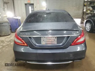 2015 Mercedes-Benz CLS 400 with VIN WDDLJ6HB8FA146478, listed as a Copart auction lot 48974385 with 123,916 mi miles and Salvage title. Bid and sale history available at DreamBid. Image 6.