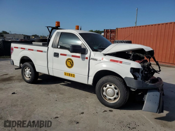 2013 Ford F-150 XL with VIN 1FTMF1CM2DFA80859, listed as a Copart auction lot 51670165 with 57,671 mi miles and Salvage title. Bid and sale history available at DreamBid. Image 4.