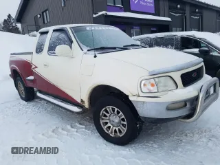 1998 Ford F-150 XL with VIN 2FTRX08L2WCA75995, listed as a Copart auction lot 43717305 with 301,987 mi miles and Salvage title. Bid and sale history available at DreamBid. Image 4.