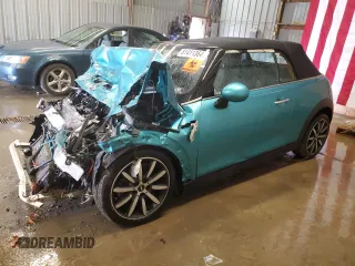 2018 MINI Convertible Cooper S with VIN WMWWG9C54J3E38618, listed as a Copart auction lot 81411364 with 0 mi miles and Salvage Title. Bid and sale history available at carsss.com. Image 1.