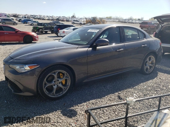 2019 Alfa Romeo Giulia Ti with VIN ZARFANBN9K7601162, listed as a Copart auction lot 53297925 with 55,288 mi miles and Salvage title. Bid and sale history available at DreamBid. Image 1.