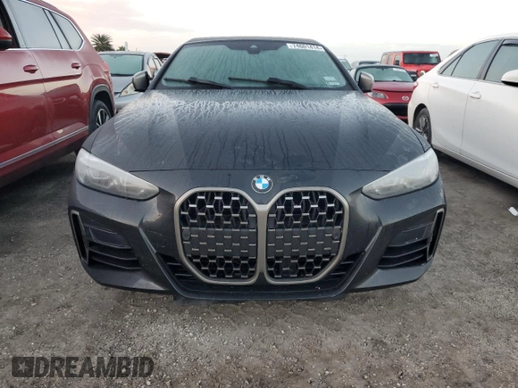 2024 BMW 4 Series M440i with VIN WBA53AT05RCP27562, listed as a Copart auction lot 74601414 with Not Provided miles and Salvage Title. Bid and sale history available at carsss.com. Image 5.