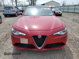 2018 Alfa Romeo Giulia with VIN ZARFAEDN0J7577037, listed as a Copart auction lot 54208215 with 54,175 mi miles and Salvage title. Bid and sale history available at DreamBid. Image 5.