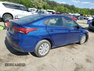 2022 Hyundai Accent SE with VIN 3KPC24A6XNE168048, listed as a Copart auction lot 52701345 with 54,614 mi miles and Clean Title. Bid and sale history available at carsss.com. Image 3.