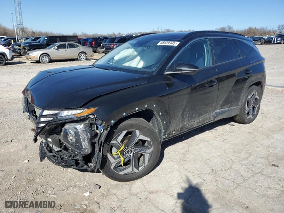 2022 Hyundai Tucson Hybrid SEL Convenience with VIN KM8JFCA19NU060365, listed as a Copart auction lot 48639145 with 91,779 mi miles and Salvage Title. Bid and sale history available at carsss.com. Image 1.