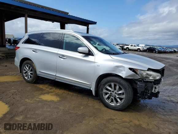 2014 Infiniti QX60 with VIN 5N1AL0MM1EC507970, listed as a Copart auction lot 49185145 with 110,073 mi miles and Salvage Title. Bid and sale history available at carsss.com. Image 4.