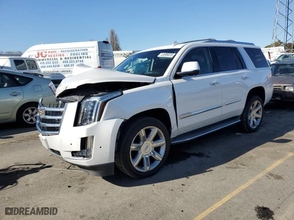 2018 Cadillac Escalade Luxury with VIN 1GYS4BKJ7JR177506, listed as a Copart auction lot 43698835 with 79,033 mi miles and Salvage Title. Bid and sale history available at carsss.com. Image 1.