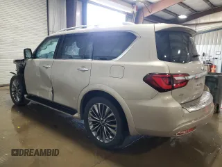 2021 Infiniti QX80 SENSORY with VIN JN8AZ2BE6M9273576, listed as a Copart auction lot 48598775 with 119,294 mi miles and Salvage Title. Bid and sale history available at carsss.com. Image 2.