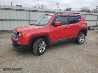 2017 Jeep Renegade Altitude with VIN ZACCJBBB0HPE84651, listed as a Copart auction lot 43618665 with 58,583 mi miles and Salvage Title. Bid and sale history available at carsss.com. Image 1.