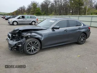 2020 BMW 3 Series 330i xDrive with VIN 3MW5R7J02L8B19114, listed as a Copart auction lot 57216805 with 53,534 mi miles and Salvage title. Bid and sale history available at DreamBid. Image 1.
