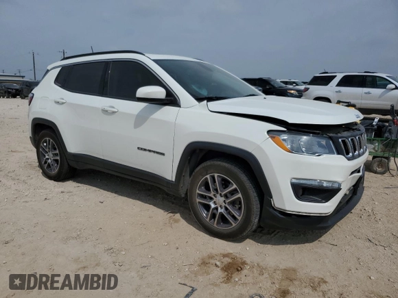 2020 Jeep Compass Latitude with VIN 3C4NJCBB4LT142992, listed as a Copart auction lot 51227255 with 72,935 mi miles and Salvage title. Bid and sale history available at DreamBid. Image 4.