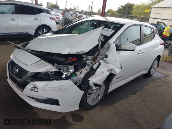 2018 Nissan LEAF S with VIN 1N4AZ1CP6JC303184, listed as a IAAI auction lot 41840462 with 122,983 mi miles and . Bid and sale history available at DreamBid. Image 2.