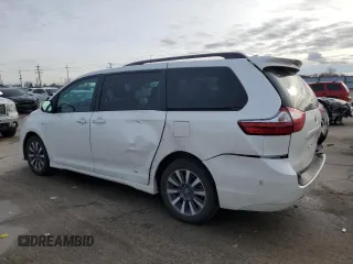 2018 Toyota Sienna XLE with VIN 5TDDZ3DC7JS198250, listed as a Copart auction lot 45917405 with 119,381 mi miles and Salvage Title. Bid and sale history available at carsss.com. Image 2.
