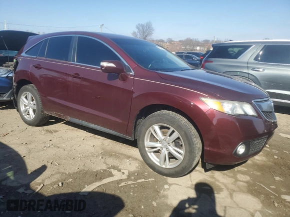 2014 Acura RDX Tech Pkg with VIN 5J8TB4H58EL005386, listed as a Copart auction lot 44541655 with 125,774 mi miles and Salvage Title. Bid and sale history available at carsss.com. Image 4.