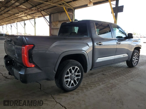 2024 Toyota Tundra 1794 Edition with VIN 5TFMA5DB7RX134340, listed as a Copart auction lot 52682195 with 29,271 mi miles and Salvage title. Bid and sale history available at DreamBid. Image 3.