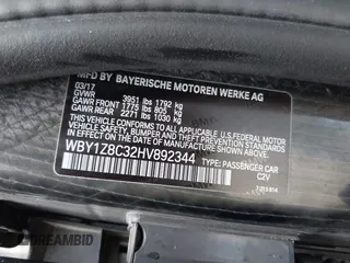 2017 BMW i3 z VIN WBY1Z8C32HV892344, wystawiony jako IAAI lot #42245334 z przebiegiem 48 335 mil mil oraz . Historia ofert i sprzedaży dostępna na DreamBid. Obrazek 9.