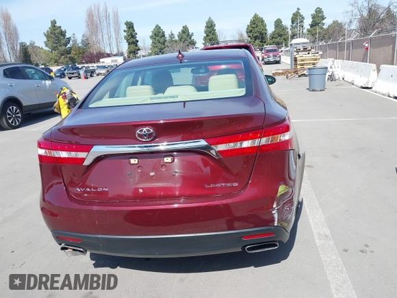 2015 Toyota Avalon Limited with VIN 4T1BK1EB8FU181008, listed as a IAAI auction lot 41850174 with 71,921 mi miles and . Bid and sale history available at DreamBid. Image 16.