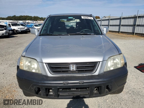 2001 Honda CR-V EX with VIN JHLRD186X1C028403, listed as a Copart auction lot 76256714 with 284,989 mi miles and Salvage Title. Bid and sale history available at carsss.com. Image 5.