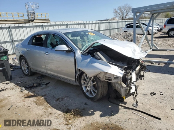 2012 Chevrolet Malibu LTZ with VIN 1G1ZG5E7XCF359937, listed as a Copart auction lot 52344445 with Not Provided miles and Salvage Title. Bid and sale history available at DreamBid. Image 4.