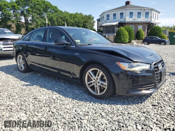 2012 Audi A6 Premium Plus with VIN WAUGGAFC1CN131881, listed as a Copart auction lot 62685825 with 158,702 mi miles and Clean title. Bid and sale history available at DreamBid. Image 4.