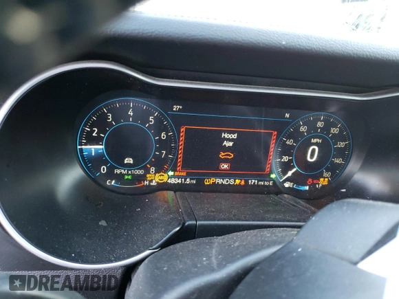 2022 Ford Mustang GT Premium with VIN 1FATP8FF1N5116262, listed as a Copart auction lot 43516955 with 48,341 mi miles and Salvage title. Bid and sale history available at DreamBid. Image 9.